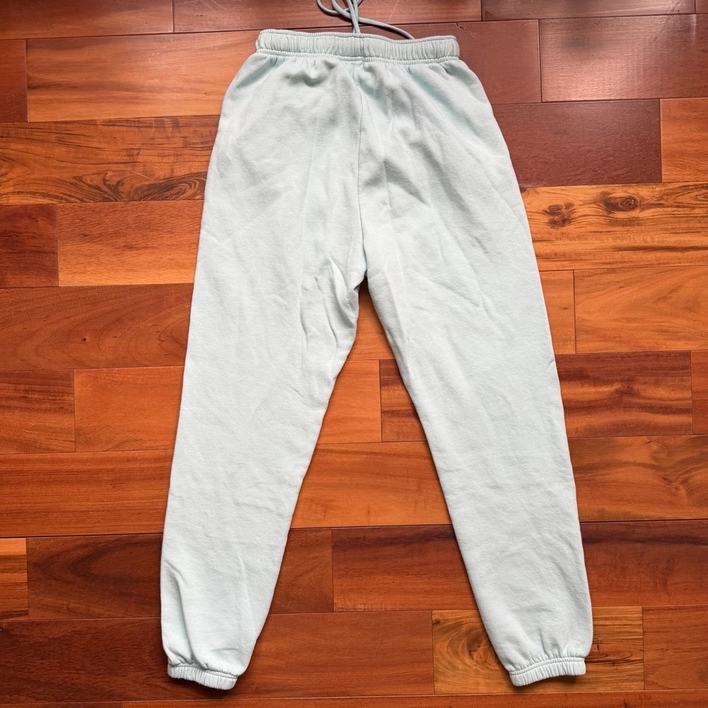 VS PINK Everyday Fleece High Waist Sweatpants in Blue Opal - Picture 9 of 11